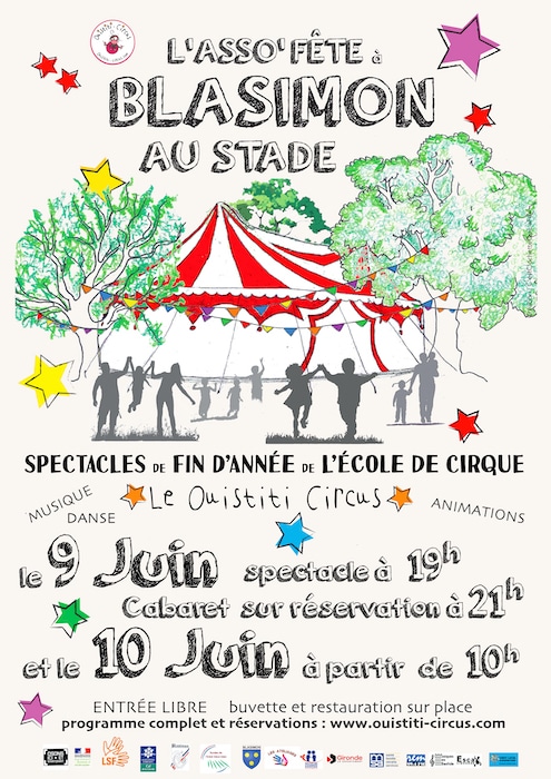 fête de fin d’année de l’école de Cirque, le Ouistiti Circus