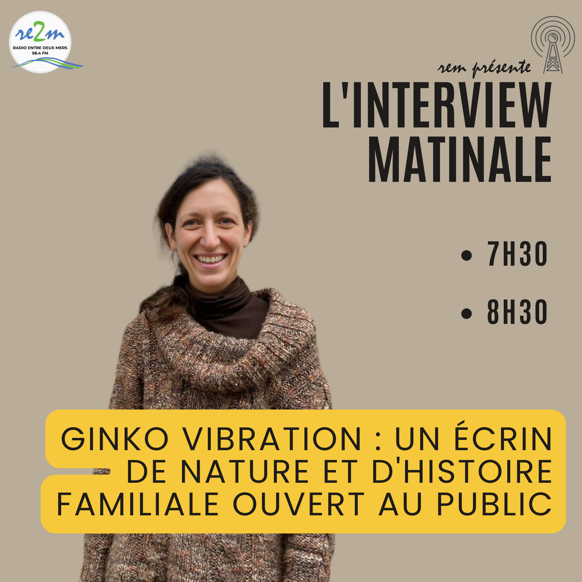 Rachel de l'association Ginko Vibrations : Un Écrin de Nature et d'Histoire Familiale à Saint-Magne-De-Castillon ouvert au Public