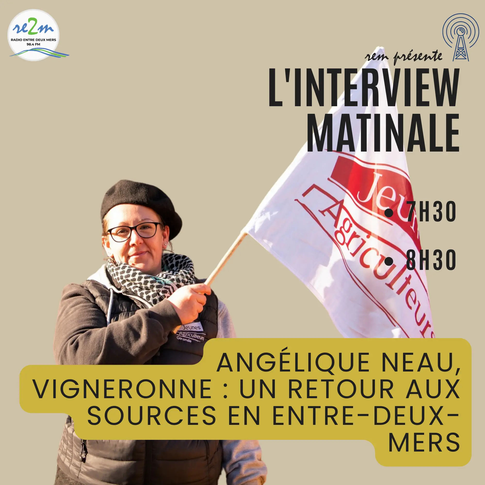 Angélique Neau, vigneronne : un retour aux sources en Entre-Deux-Mers - photo : Véronique Cherpantier