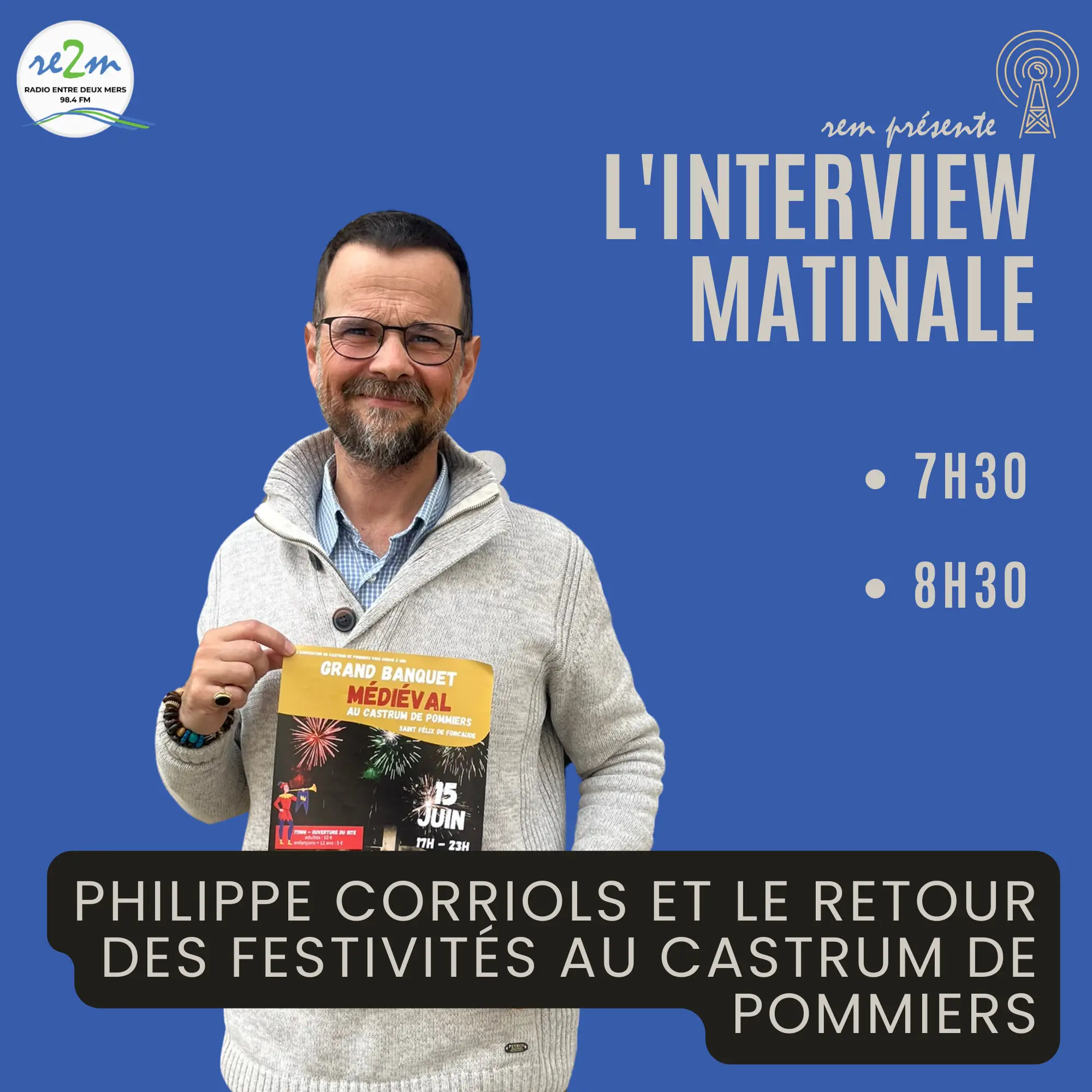 Philippe Corriols et le retour des festivités au Castrum de Pommiers