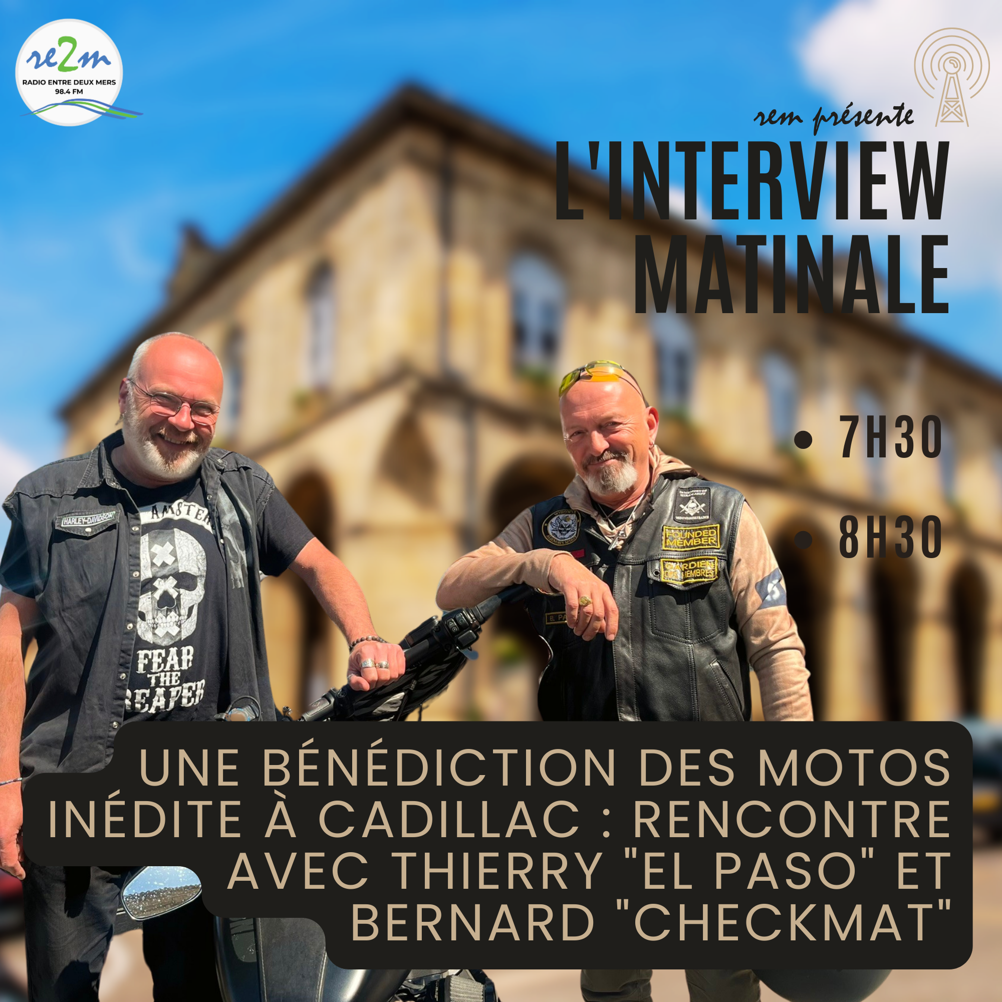 Une Bénédiction des Motos Inédite à Cadillac : Rencontre avec Thierry "El Paso" et Bernard "Checkmat"