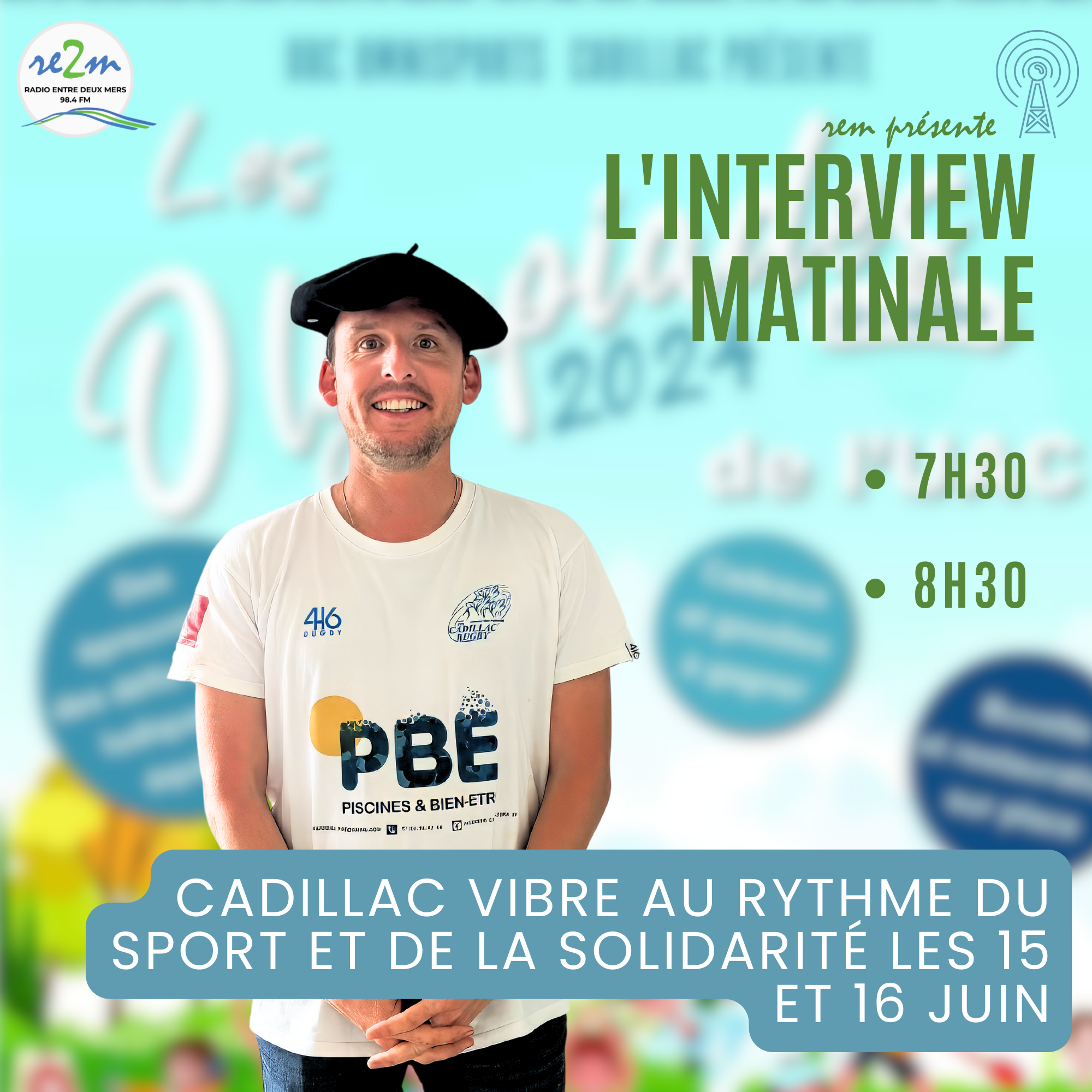 Frédéric lalère : UA Cadillac Rugby : Cadillac vibre au rythme du sport et de la solidarité les 15 et 16 juin