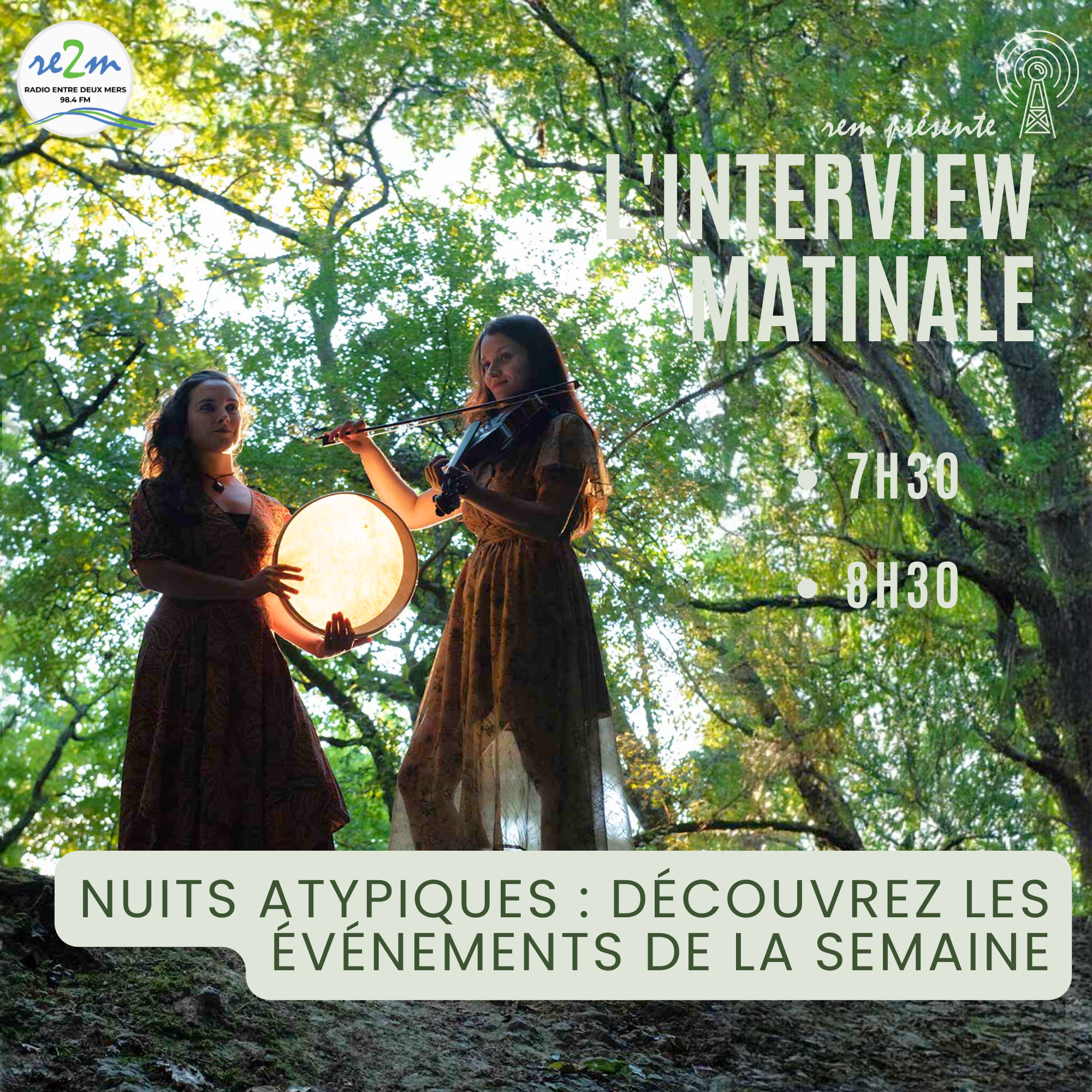 Le programme des Nuits Atypiques : Un Voyage Musical et Culturel en Sud-Gironde