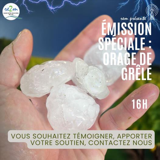 Orage de grêle à sauveterre de Guyenne