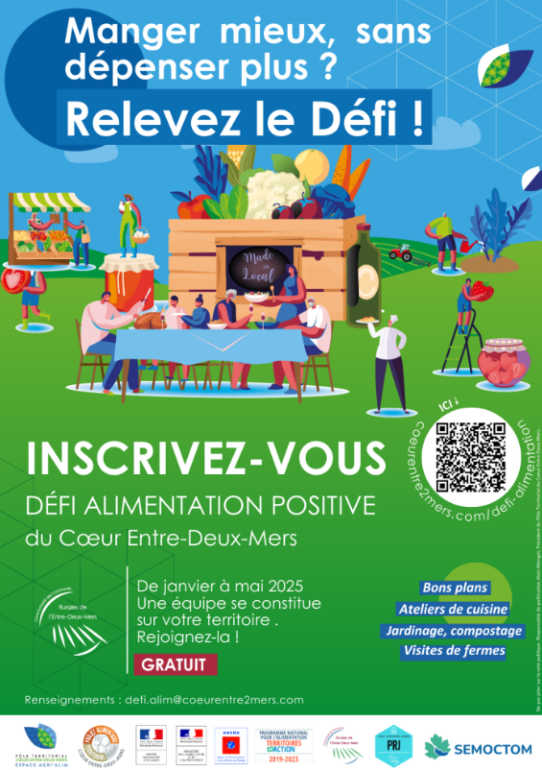 Manger mieux sans dépenser plus : un défi alimentation positive en Cœur Entre-Deux-Mers