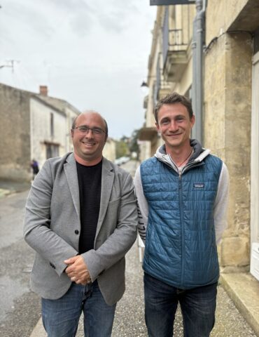 Christophe Miqueu et Alex Baudin, en route pour CAP 33 en Entre-Deux-Mers
