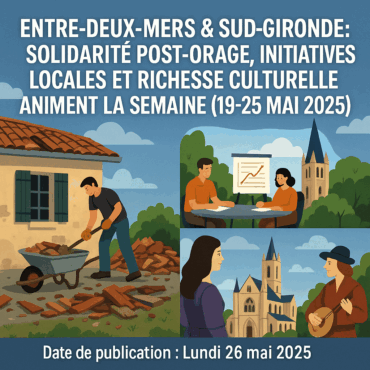 Entre-Deux-Mers & Sud-Gironde l'actualité du 19 au 25 Mai 2025