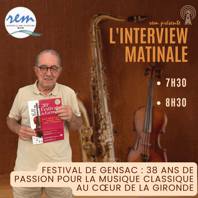 Festival Gensac - ITW Matinale - 10072025