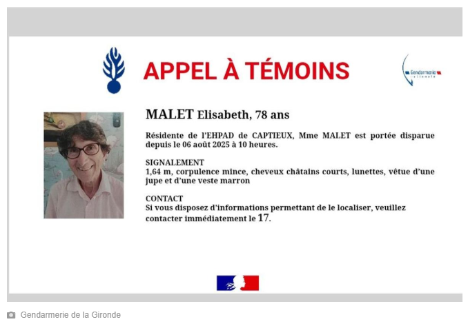 Capiteux Disparition inquiétante