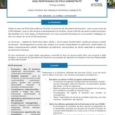 Sauveterre-de-Guyenne se renforce pour piloter sa transformation