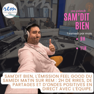 Oubliez la radio traditionnelle. Sam'dit bien sur REM, c'est 2h de rires authentiques et de discussions débridées. Embarquez avec la bande !