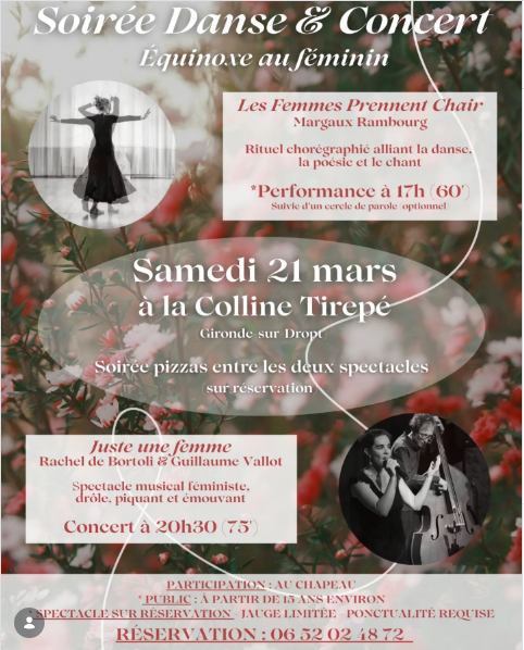 Rachel de Bortoli présente "Juste une femme", spectacle musical féministe, les 21 et 29 mars en Entre-Deux-Mers. Elle était l'invitée de l'interview matinale sur REM.