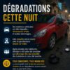 Vandalisme à Sauveterre-de-Guyenne : véhicules dégradés et enquête ouverte
