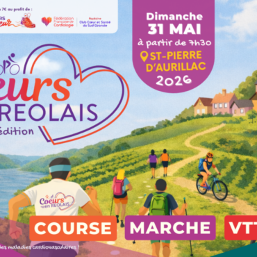 Cœurs en Réolais, Saint-Pierre-d'Aurillac, Entre-Deux-Mers, sport santé, fibromyalgie, Fédération Française de Cardiologie, Réolais, événement